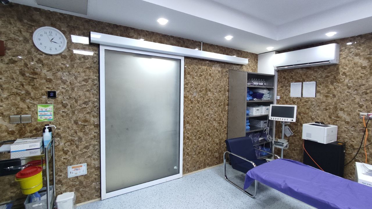 درب اتوماتیک شیشه ای فولدینگ